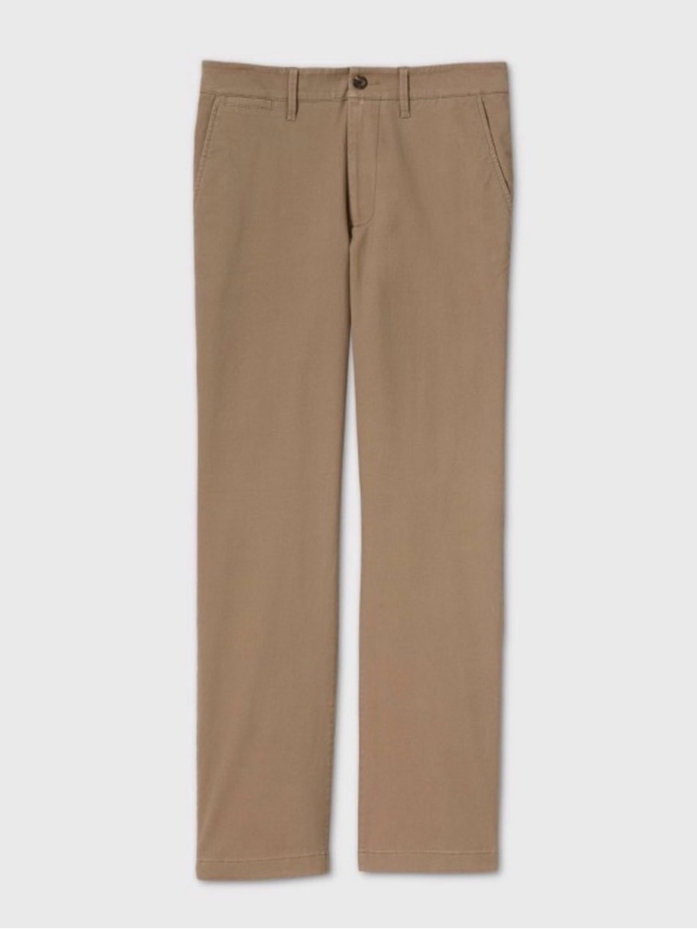 Goodfellow & Co. Men’s Every wear straight fit chino pants / tan 40W x 30L